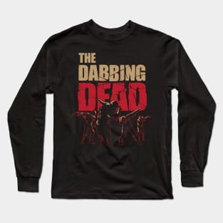 Dabbing Dead Zombie T-shirt Creme Long Sleeve T-Shirt